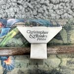 Christopher & Banks Top LP Map Floral Print Artsy Scoop Neck Travel Romantic Y2K Photo 3