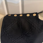 Anthropologie  Maeve Large Black Button Side Crop Top Vest XS Photo 7