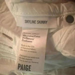 Paige  Skyline Skinny‎ Size 27 White Photo 3