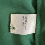 Ming Wang NWT Button Down Emerald Green Tie Long Sleeve Blouse Photo 6