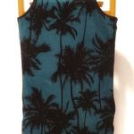 Bongo Netted Black Palm Tree Dress Racerback Photo 4
