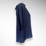 EMERY ROSE Women's Navy Tie Back Batwing Sleeve High Photo 4