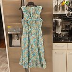 J.Crew ππ Printed V-Neck Smocked Midi Dress ~ Fresh Spearmint Floral Print 8 Photo 9
