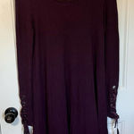 American Eagle  Soft & Sexy‎ Ribbed Sweater Dress with Button Sleeve Detail M Photo 0