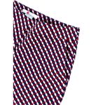 Boden Hampshire Red Geometric Petites Ponte Knit 7/8 Ankle Pant‎ sz 10P Stretch Photo 3