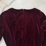 Lulus  Romantic Moves Velvet Romper Burgundy Size XL Party Festival Playsuit Boho Photo 8