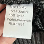 Misook  • Black Grey Long Sleeve Knit Blazer Jacket Photo 3