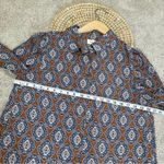 Bohme  Women’s Button Down Shirt Blouse Longsleeve Graphic Print Boho Camel M Photo 11