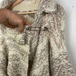 Sleeping On Snow Sweater Womens Beige Cardigan Open Asymmetrical Flowy XS Photo 3
