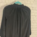 Marie Oliver silk mock neck stunning midi dress old money buttons Small gothic Photo 5