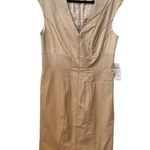 Peter Nygard  Cream Sleeveless Sheath Dress Sz 12 Classic Career Style Minimalist Photo 0