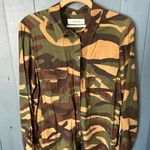 ZARA  Camouflage Button Down Shirt, Size M Photo 0