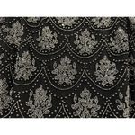 Pisarro Nights Black Silver Cap Sleeve Beaded Sequin Dress Sz 12 NEW Photo 2