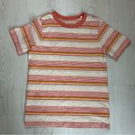 Faherty  Sunwashed Beachy Striped Cotton Breathable T-Shirt Summer Staple XXS Photo 2