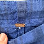 Free People NWOT Blue Striped Short Shorts With Side Zipper Size M Photo 4