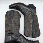 Lucchese  1883 Savannah Black Mad Dog Goat Leather Snip Toe Western Boots Size 10 Photo 4
