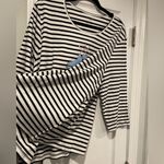 NWOT Serengeti Size 2X Black White Stripes Ice Skates Snow Long Sleeve Tee Shirt Photo 4