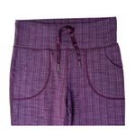 LULULEMON Skinny Will Yoga Pant Ziggy Wee October Inkwell Convertible Waist Sz L Purple Size M Photo 3