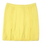 Camila Coelho  Yellow Mini Skirt W/ Slits Size Small Summer Casual Photo 1