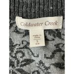 Coldwater Creek One Button Short Sleeve Cardigan Sweater Pockets Damask Size S Photo 6
