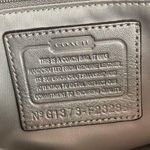 Coach Park Leather Flap Shoulder Bag Metallic Silver Photo 7