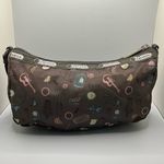 LeSportsac Vintage  Made In The USA Shoulder Rare Discontinued Print Purse Bag Photo 2