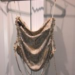 Lauren Nicole Paisley cropped blouse Green Photo 0