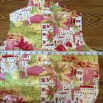 Talbots Sleeveless Dress Sz 8 Novelty Print Italy Italian Villa Floral Dancers Photo 13