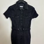 Good American Fit for Success Bootcut Jumpsuit in Black099 Size Medium Photo 4