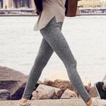 Athleta  Womens Leggings Size Small Black Herringbone Metro High Rise Back Pocket Photo 2