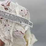 Free People Intimately  Bodysuit Womens Medium White Nylon Lace Snap Crotch Photo 7