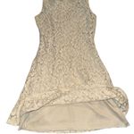 Ginger G Elegant Cream Floral Lace Dress Photo 2