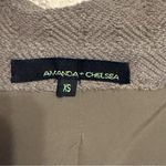 Amanda & Chelsea  Olive Cotton Bouclé Zip Bomber Jacket Size XS Photo 5