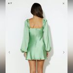 Hello Molly LAVA SATIN DRESS SAGE Photo 2