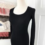 Everlane  Ribbed Midi Dress Black Sz XS Photo 3