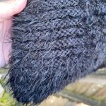 Caslon  BLACK MOCK NECK FUZZY SWEATER Photo 4