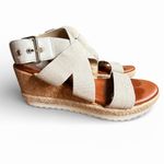 Unisa  Cream Wedge Sandals size 7 Photo 3