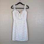 The Wedding Bell White Lace Sweetheart Neckline Mini Dress Womens XS Bridal Photo 5