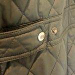 Ralph Lauren  Olive Green Quilted Diamond Riding Coat w Removable Hood Large Photo 3