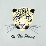 Wildfox NEW  On The Prowl Leopard Jaguar Cheetah Green Graphic Tee Size Medium Photo 3
