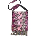 Mudd  Bohemian Crossbody Bag Adjustable‎ Strap Colorful Fringes Photo 4