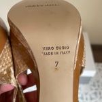 Charles David leather snake embossed slingback peep-toe sandal size US 7 NIB Photo 11