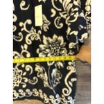 Avara Ces femme Top Blouse New Size Small Navy Floral Short Sleeves Rayon Blue Photo 5