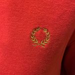 North Crest  red lace up 3/4 sleeve embroidered logo hooded shirt Photo 2