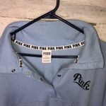 PINK - Victoria's Secret  quarter button up Blue/black Size small sweatshirt PINK‌ Photo 7