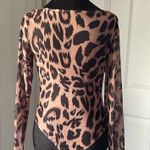 Body By Michelle  Mesh Look Animal Print Bodysuit Photo 1