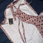 SheIn satin silk Crisscross Tie Back handkerchief designer replica silky Cami crop Top Photo 4