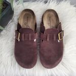 Mountain Sole Brown Leather Slide-On Clogs 9M Photo 2