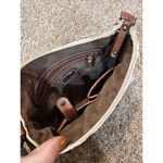 BOC Born Concept Crossbody Handbag Cream Brown Zip Top Organizer‎ Purse Bag Photo 5