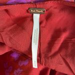 Free People  Red and Purple Floral Aries Mini Dress Photo 8